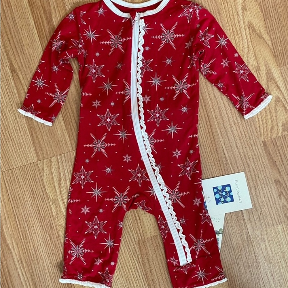 Kickee pants holiday one piece